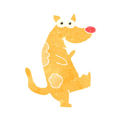 retro cartoon dog
