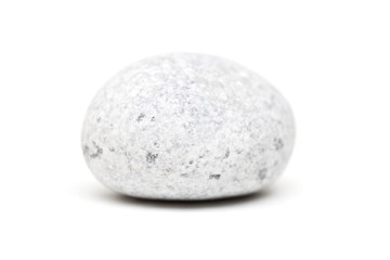 Fototapeta na wymiar Smooth gray stone isolated
