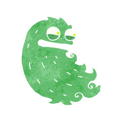 retro cartoon spooky ghost