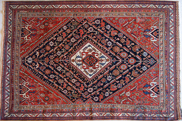 Vintage Qashqai Persian Tribal rug by the Shishboluki Tribe, dating from the late nineteenth century