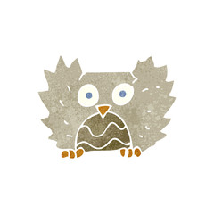 retro cartoon owl