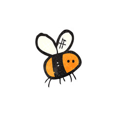 cartoon little bee