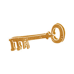 retro cartoon key