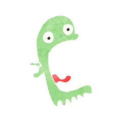 retro cartoon spooky ghost