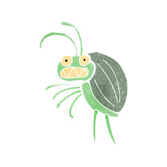 retro cartoon bug