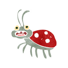 retro cartoon ladybug