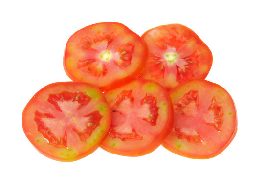 Fresh tomato isolated on white background