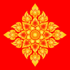 Thai style background. vector illustration
