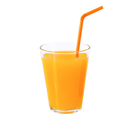 Orange juice in a glass