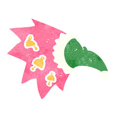 retro cartoon magic christmas hat