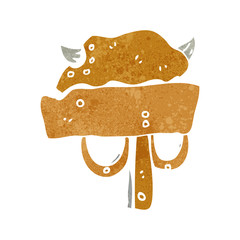 retro cartoon helmet