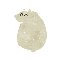 retro cartoon polar bear