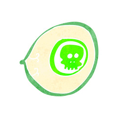 retro cartoon spooky eye symbol