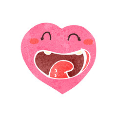 retro cartoon heart