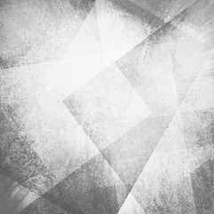 Fototapety  abstrakcyjne szare tło z białymi wyblakłymi prostokątnymi kształtami grunge ułożonymi w losowe wzory kątowe