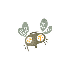 retro cartoon fly