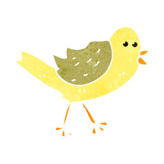 retro cartoon bird