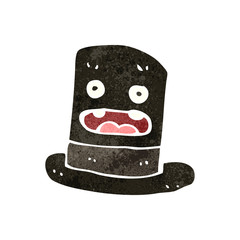 retro cartoon top hat