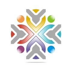 Logo Design Circle Arrow Icon Symbol Shape Element Vector