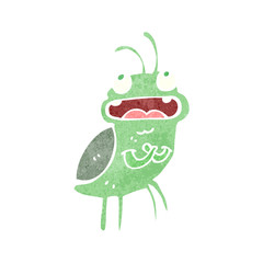 retro cartoon little bug