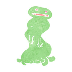 retro cartoon spooky ghost