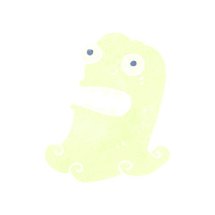 retro cartoon spooky ghost