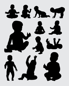 Baby Activity Silhouettes