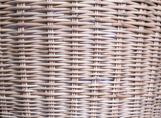 close up of basket wicker, rattan background