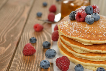 Pancakes with berries