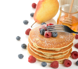 Pancakes with berries