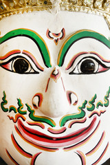 Khon, Angel mask in native Thai style, use in royal performance