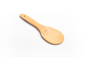 Big cooking wooden spoon ladle