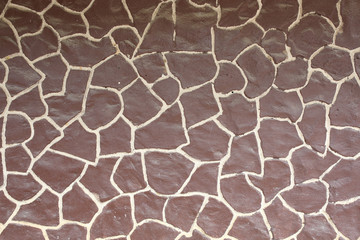 Pattern of stone Brick Wall Surfaced