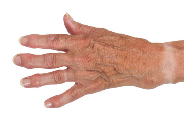 Hand of an old woman