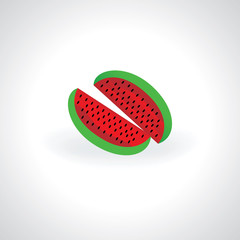 water melon summer concept vector illustration 