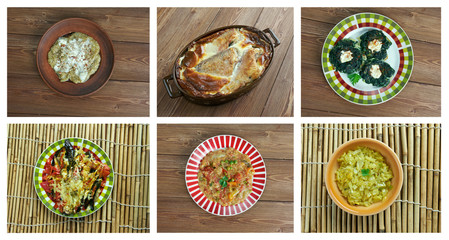 Set oriental cuisine.