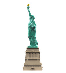 Fototapeta premium Statue of Liberty Isolated