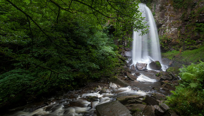Melincourt waterfalls at Resolven south Wales