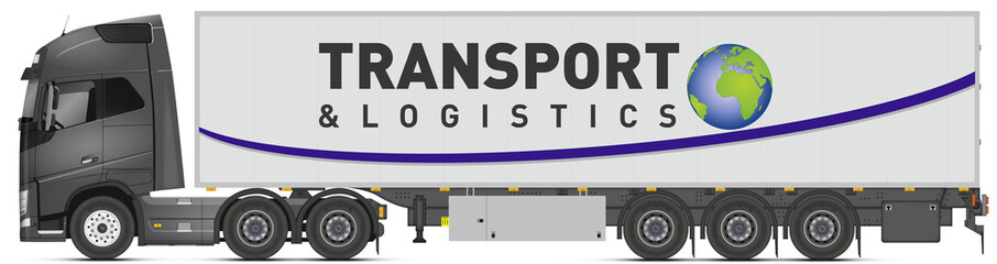 Camion 3 essieu + remorque V1 © Norman75