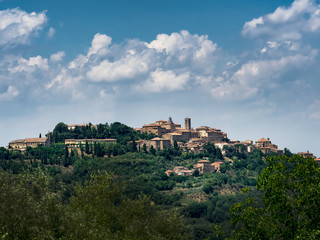 Fototapeta na wymiar Panorama of Pienza in Tuscany