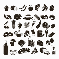 Food vector icons