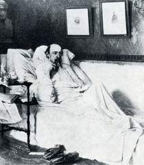 Nekrasov during the period of 'Last songs' (Ivan Kramskoi, 1877–78)