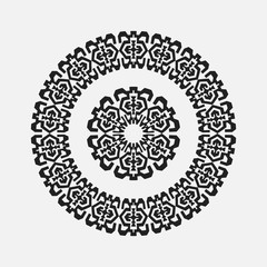 abstract drawing a circular pattern flower
