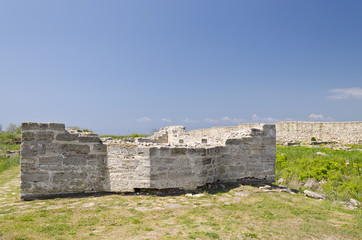 Remains of the medieval fortress on cape Kaliakra, Bulgaria
