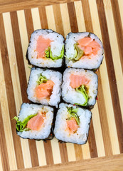 Roll with salmon