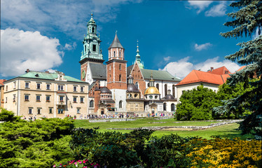 Fototapeta na wymiar Wawel Cathdral and Castle, Krakow, Poland
