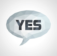 low poly polygon cloud phrase thought empty