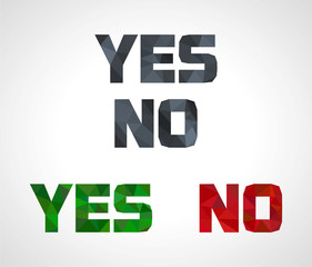 set low poly polygon short phrases Yes No