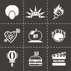 Vector USA icon set
