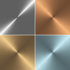 Set of four square metal textures - 88681730